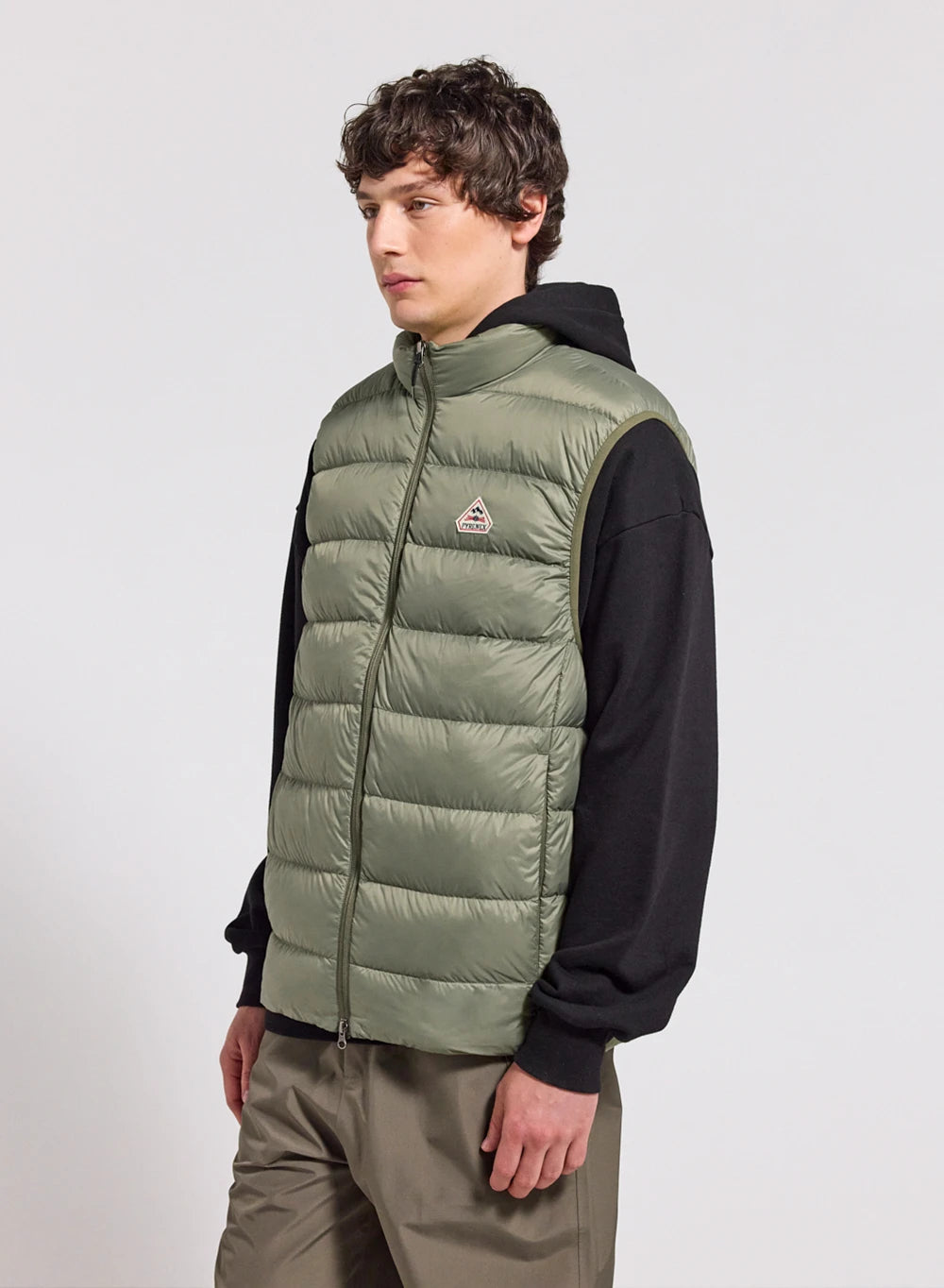 doudoune-sans-manches-homme-pyrenex-arial-khaki-clair image 1