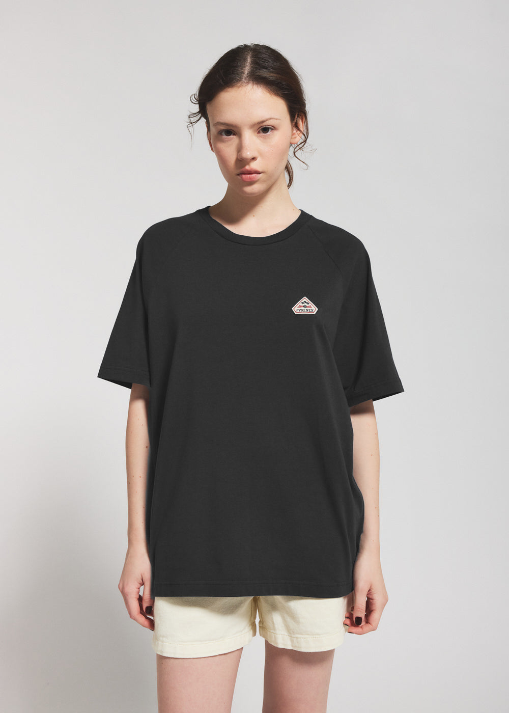 pyrenex-corto-t-shirt-unisexe-en-coton-biologique-black image 1