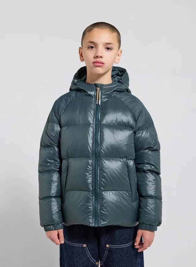 pyrenex-sten-doudoune-capuche-enfant-vert-fonc image 1