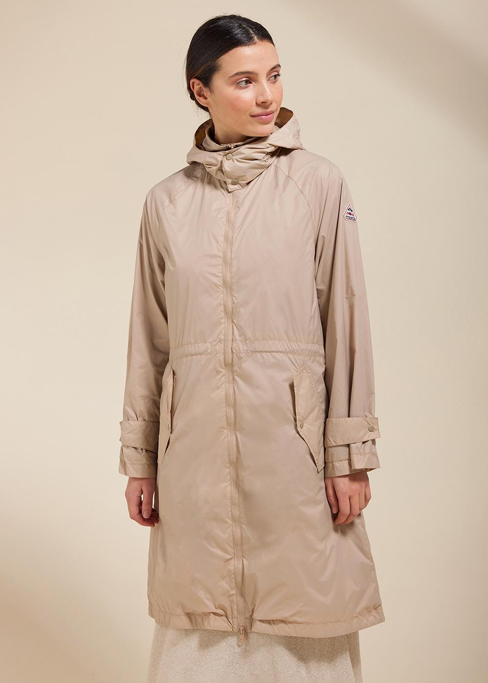 pyrenex-ariane-coupe-vent-long-femme-cuban-sand image 1