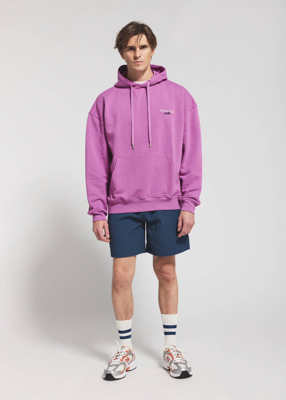 pyrenex-horzain-short-homme-en-tissu-l-ger-bleu image 1