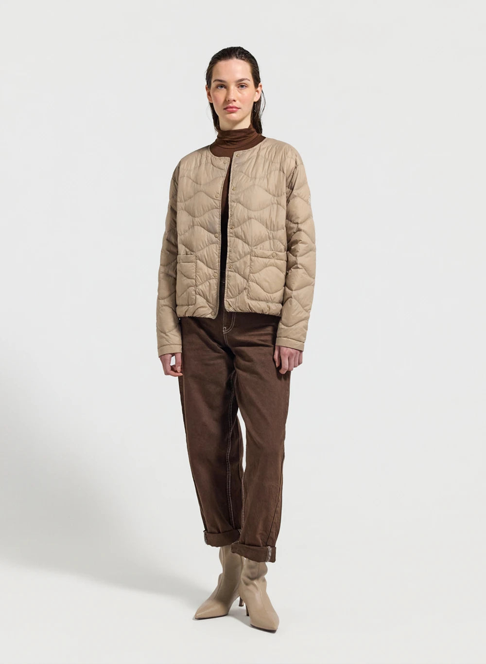 pyrenex-orite-doudoune-ultra-l-g-re-femme-beige image 2