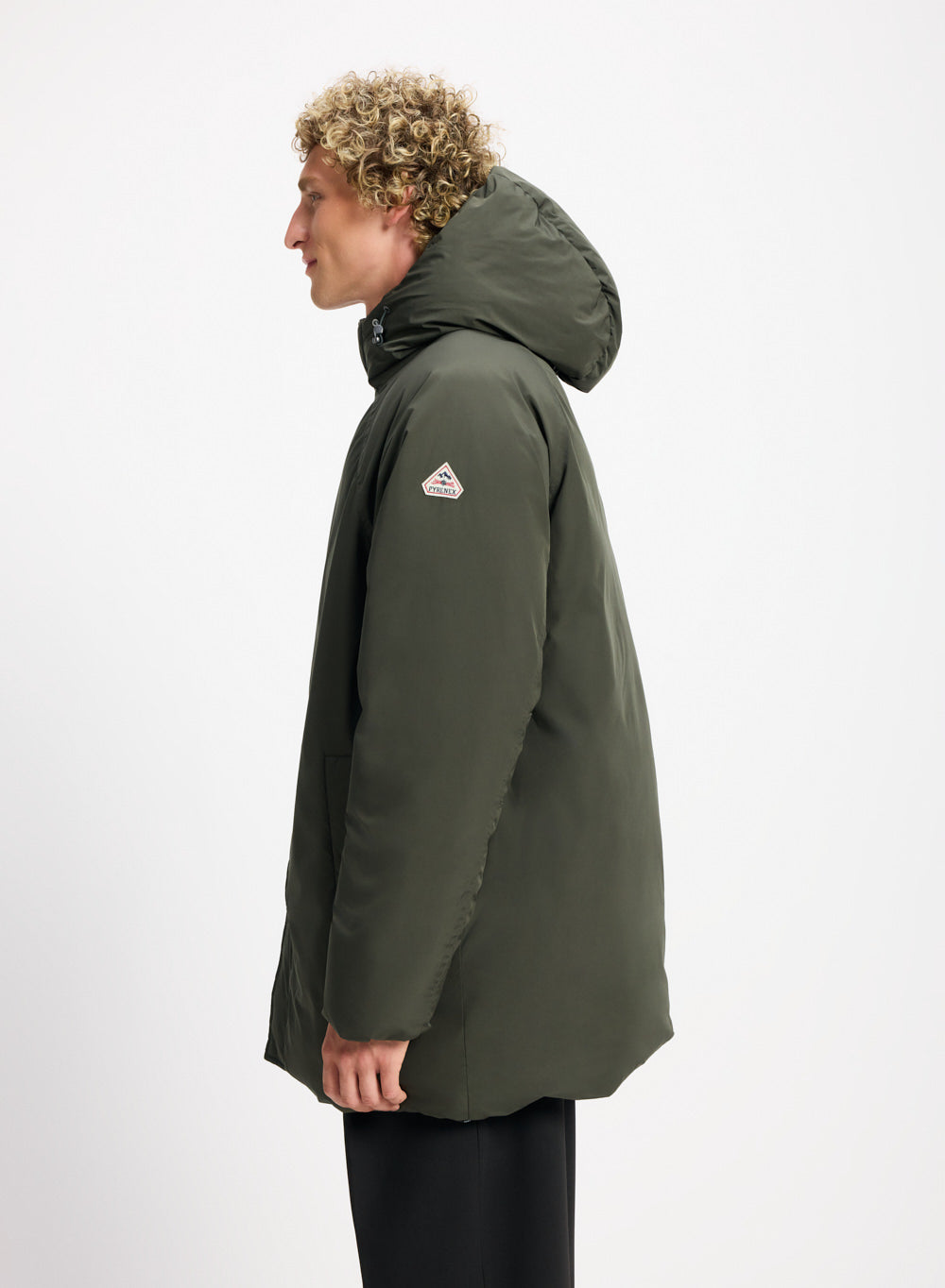 pyrenex-spark-parka-capuche-homme-duvet-naturel-khaki image 3