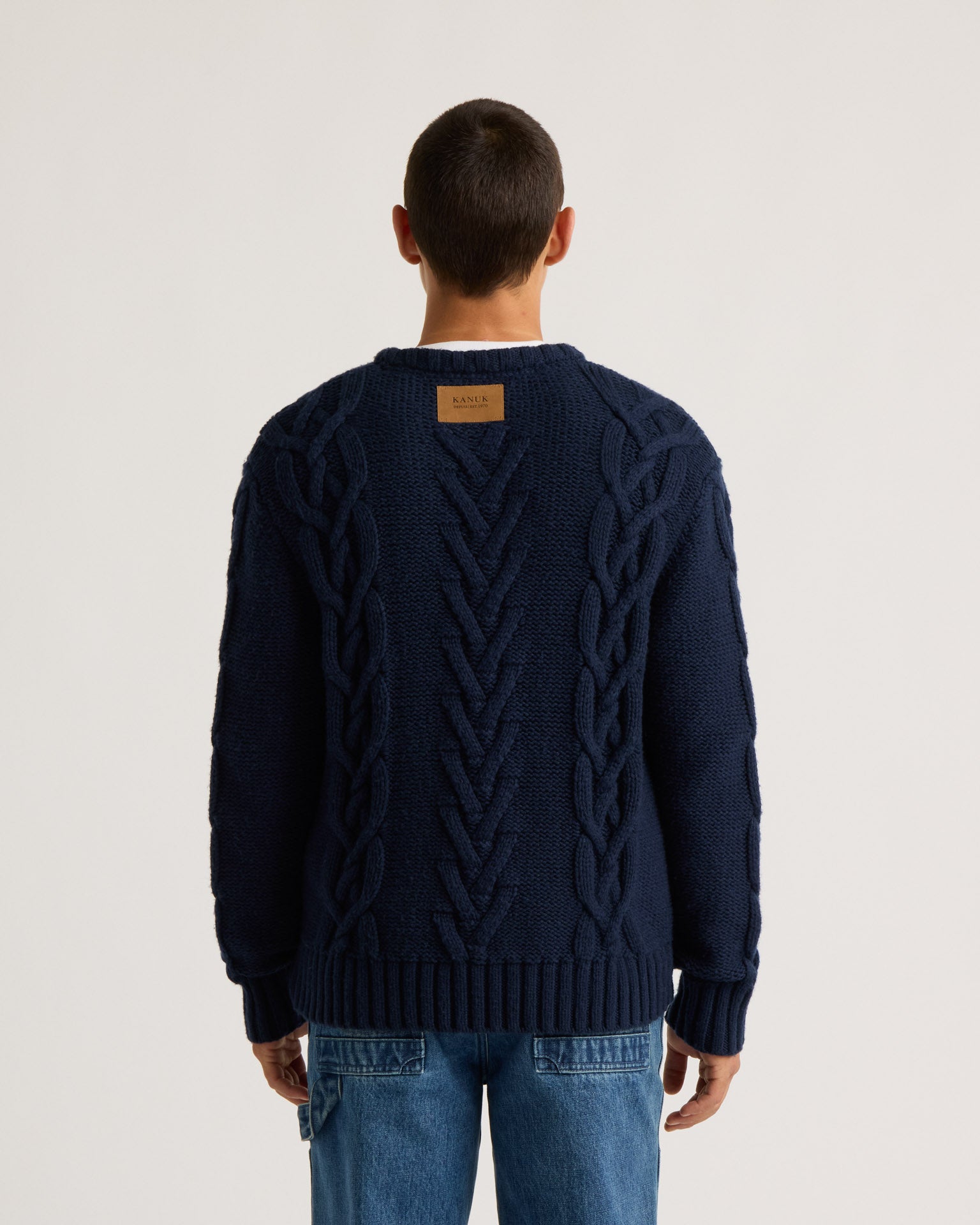 kanuk-nedelec-chandail-tricot-torsad-col-rond-homme image 4