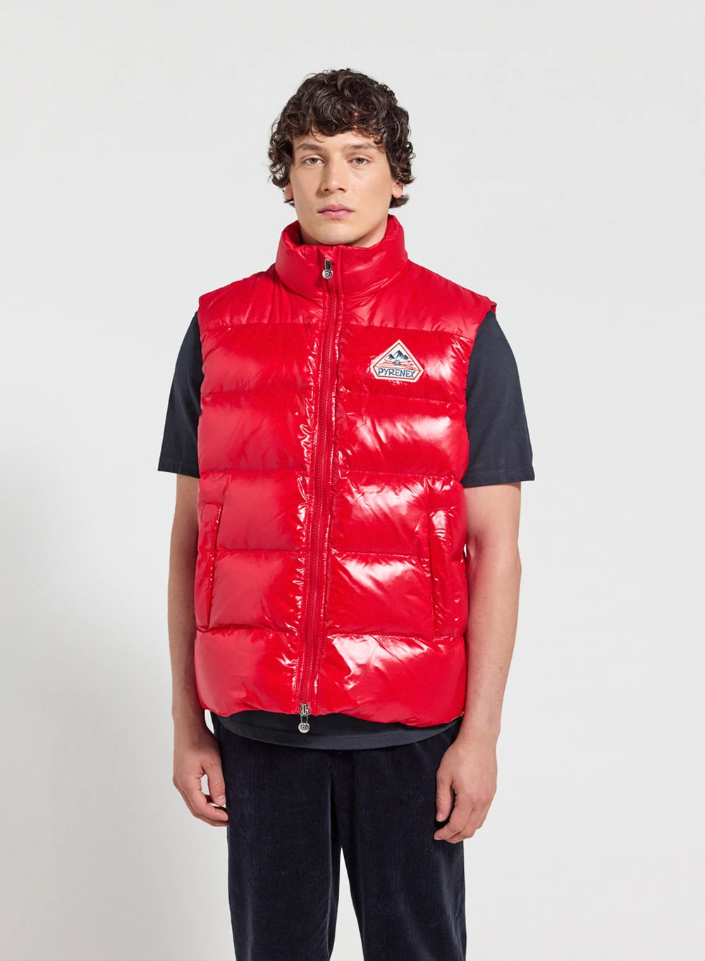 pyrenex-john-doudoune-sans-manche-unisexe-rouge image 1