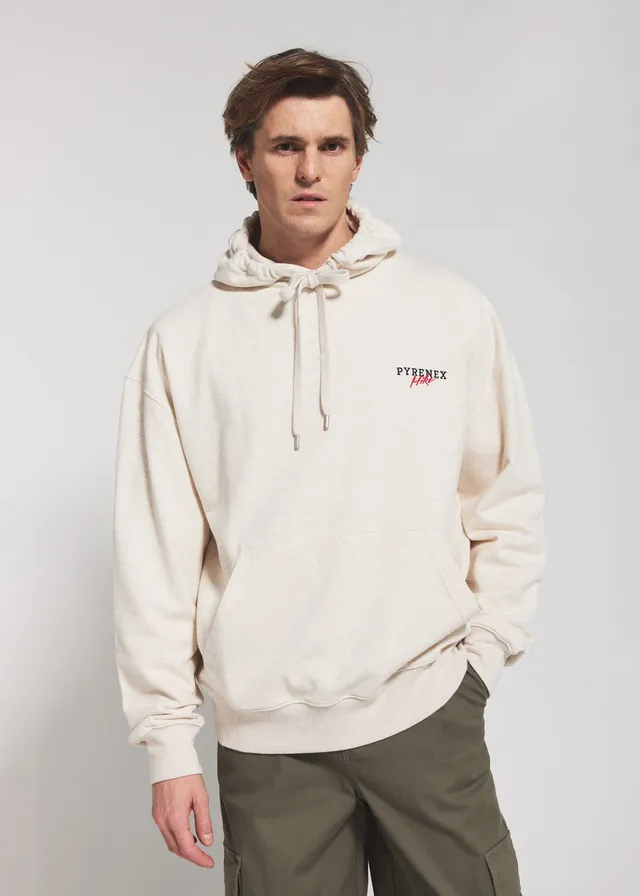 pullover-unisexe-capuche-pyrenex-sierra-cr-me-coton-bio image 1