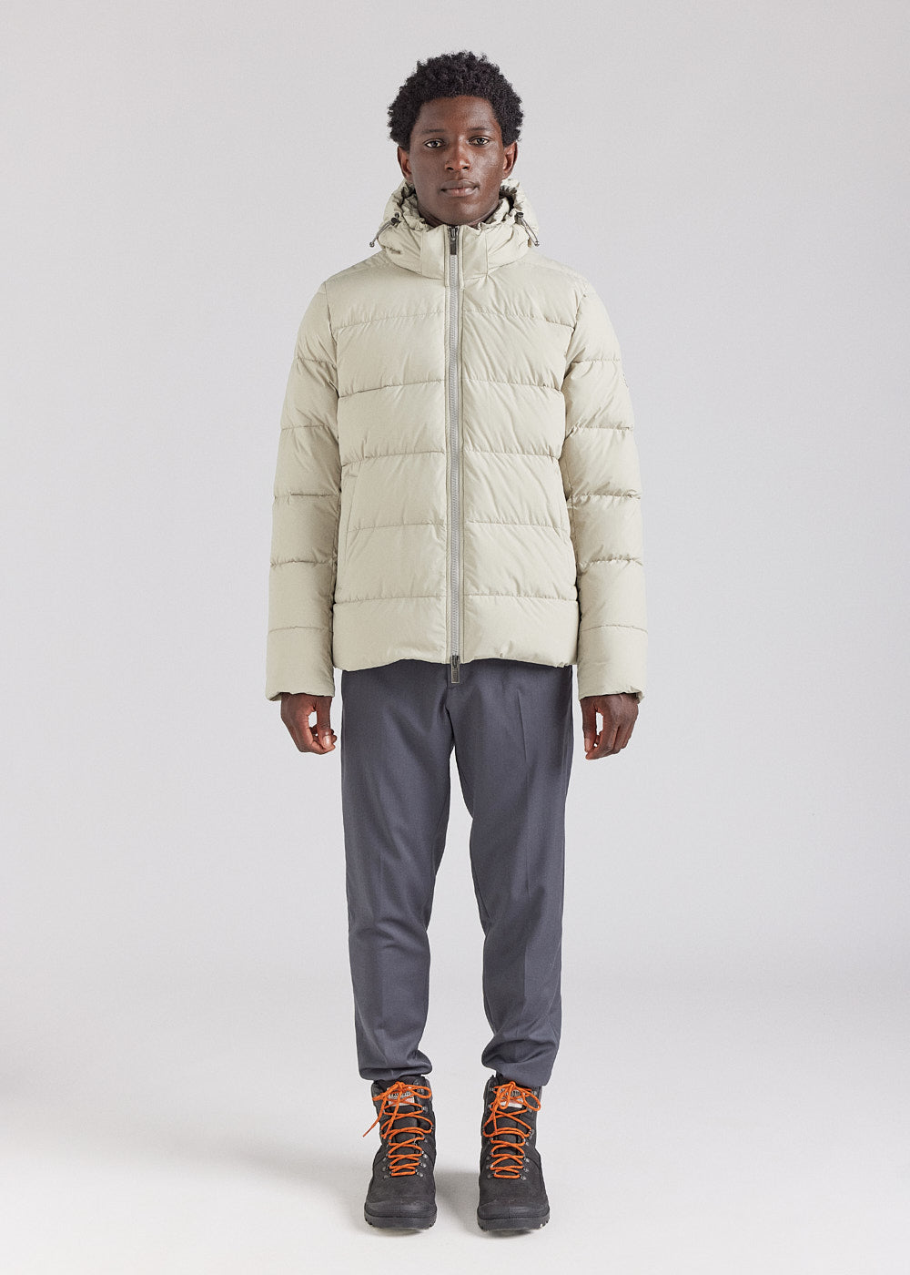pyrenex-spoutnic-doudoune-homme-willow-grey-capuche-amovible image 4