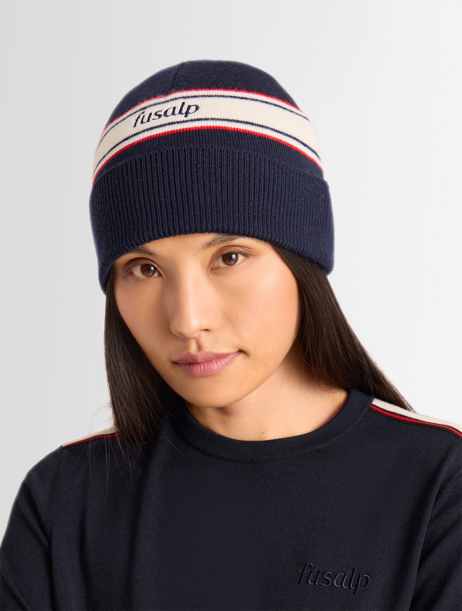 fusalp-bonnet-retro-unisexe-100-laine-tricolore image 6