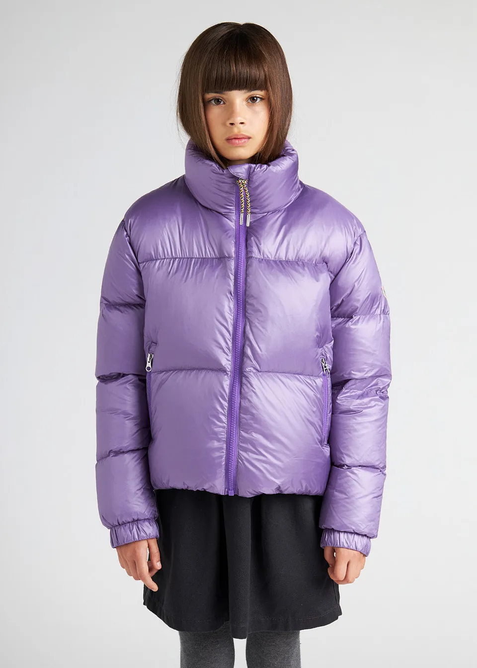 pyrenex-goldin-doudoune-brillante-fille-purple-heart image 1
