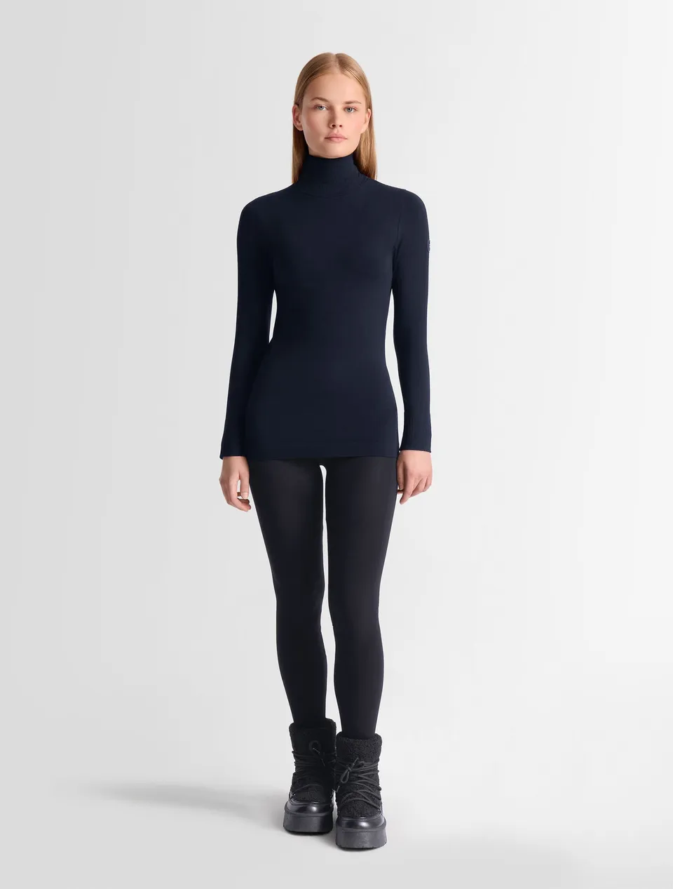 fusalp-sous-pull-alisier-col-roul-seamless-modal-cachemire-femme image 1