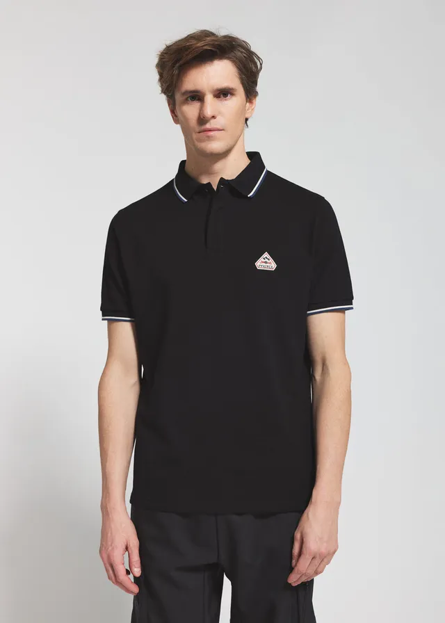 pyrenex-leyre-polo-homme-noir-en-coton-biologique image 1
