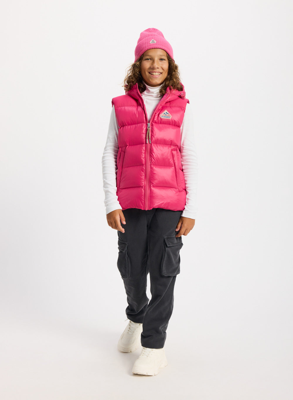 pyrenex-john-doudoune-sans-manches-enfant-fuchsia image 3