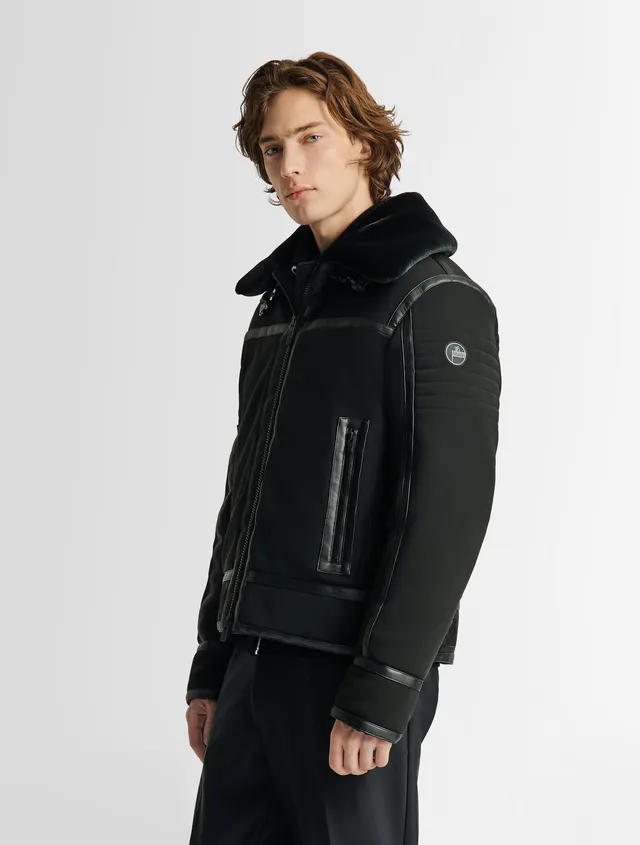 fusalp-blouson-harlo-homme-bombardier-softshell-duvet-fourrure image 1