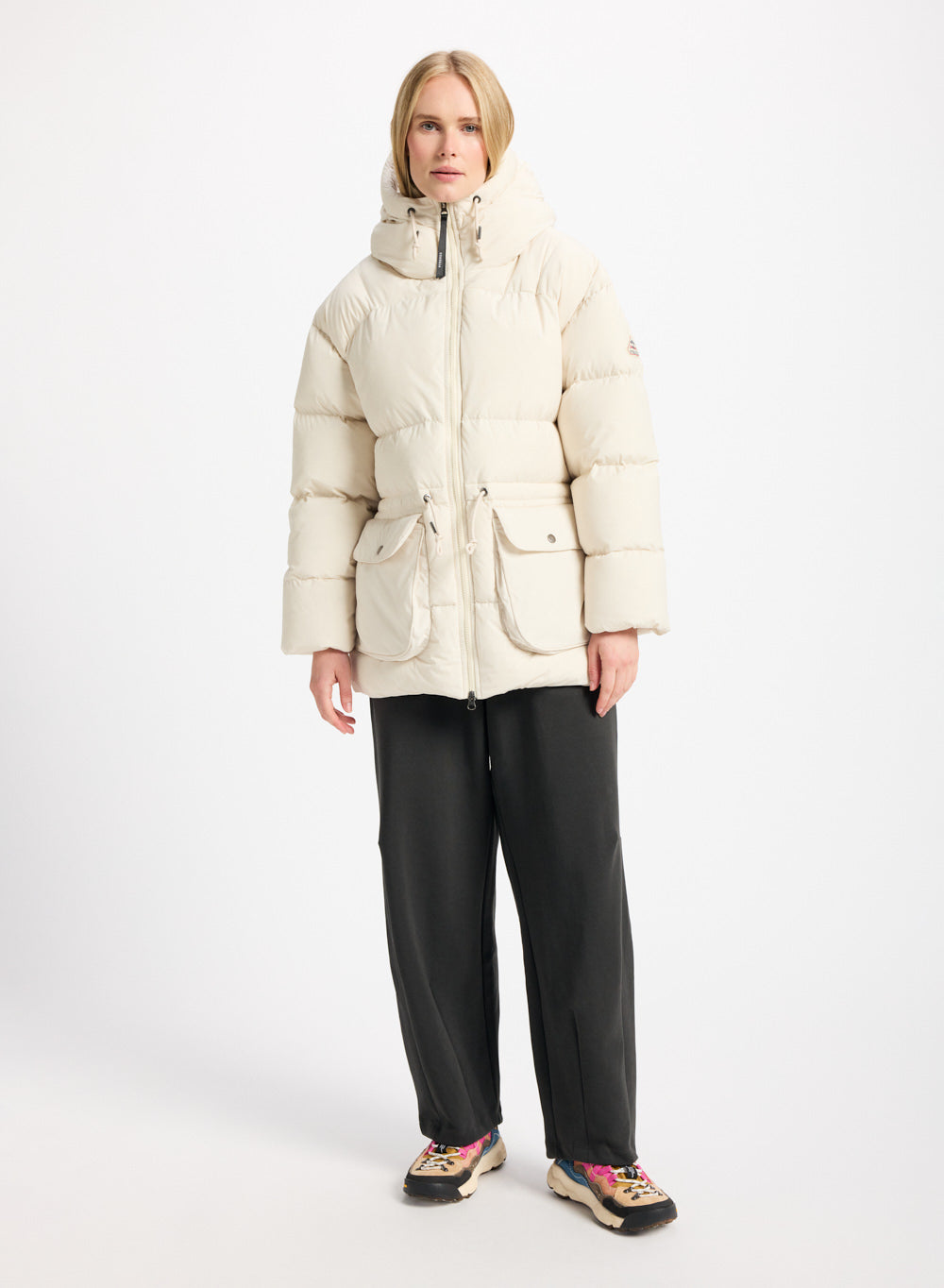 pyrenex-aule-doudoune-hiver-capuche-femme-ivoire image 2