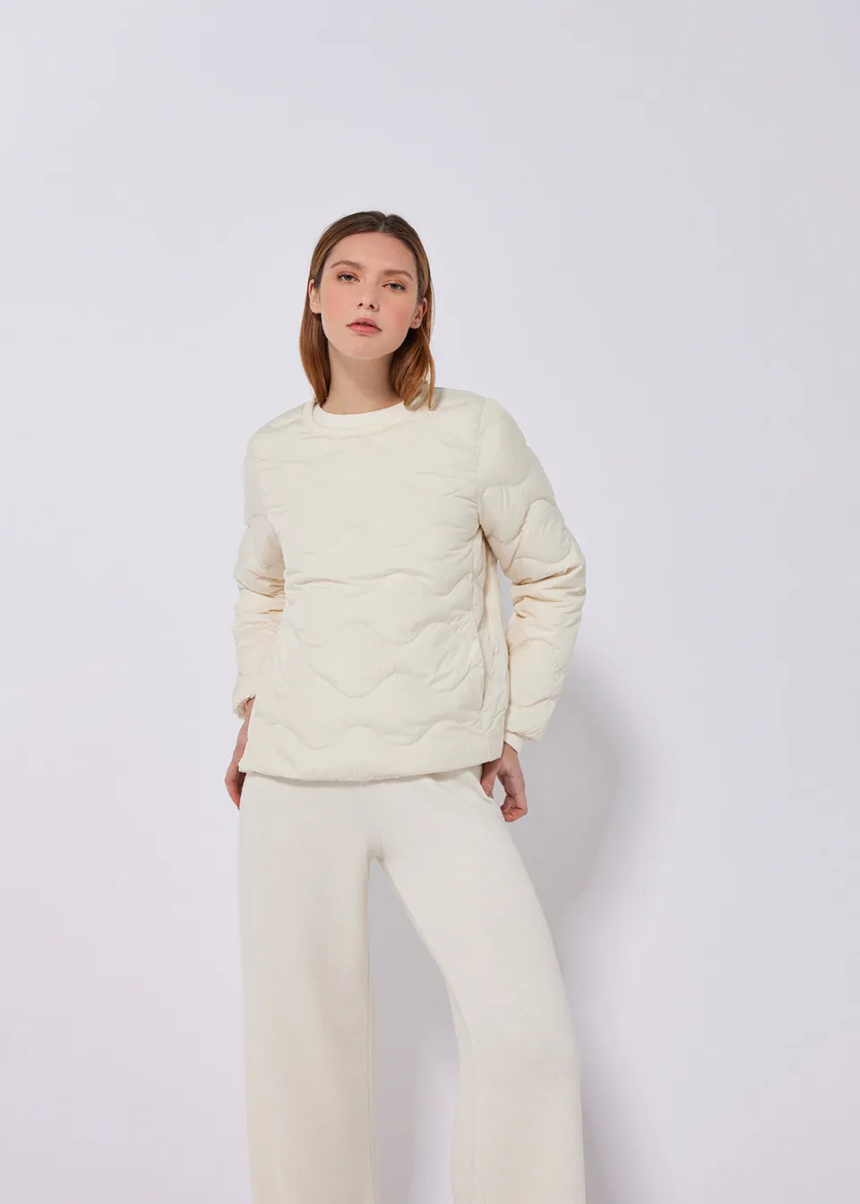pyrenex-frida-sweat-matelass-milk-duvet image 1