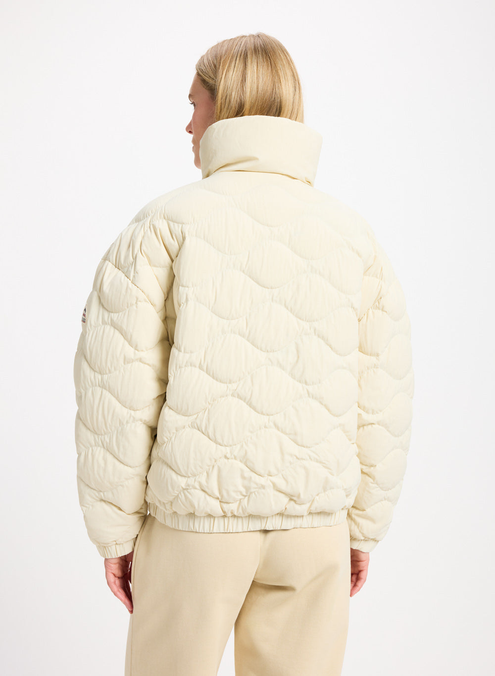 pyrenex-enola-doudoune-courte-bomber-femme-cr-me image 4