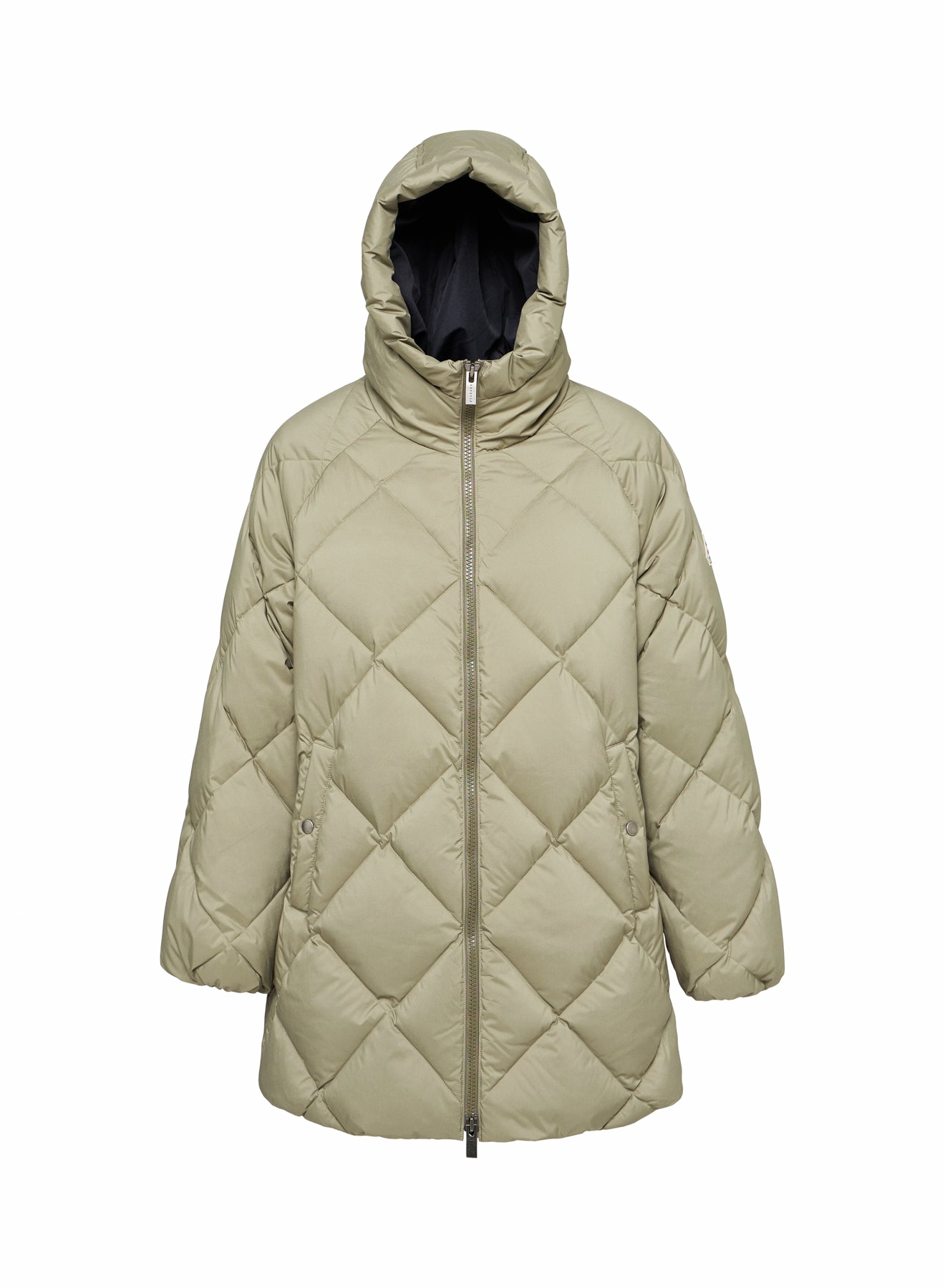 pyrenex-adele-parka-doudoune-longue-capuche-femme-kaki-clair image 5
