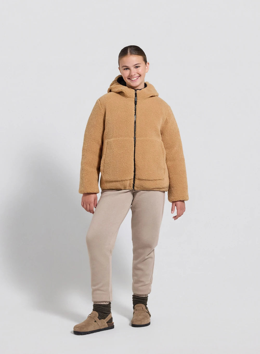 pyrenex-keylinn-noire-doudoune-r-versible-enfant-sherpa image 8