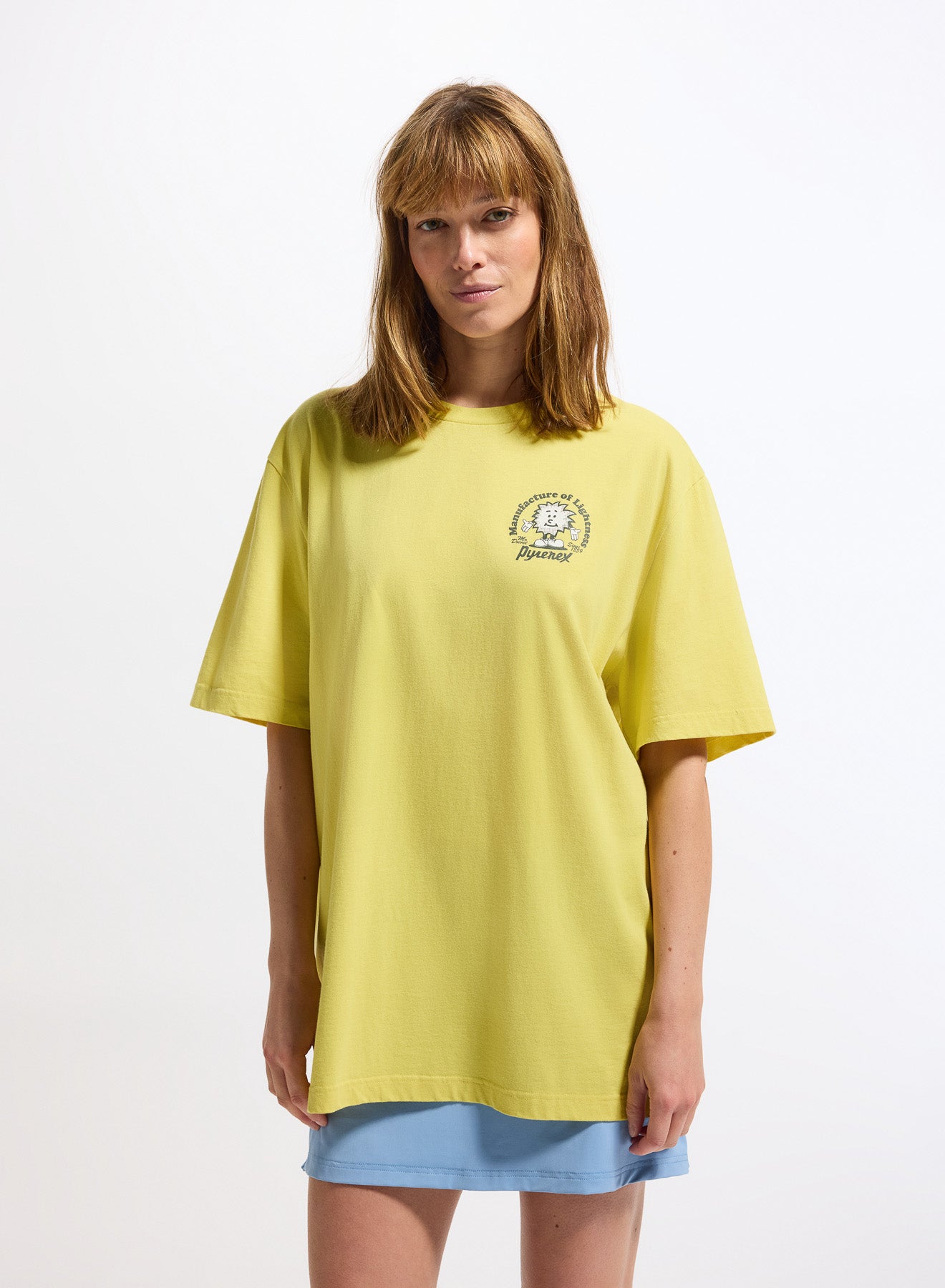 pyrenex-mfg-tee-t-shirt-unisexe-en-coton-biologique-jaune image 1