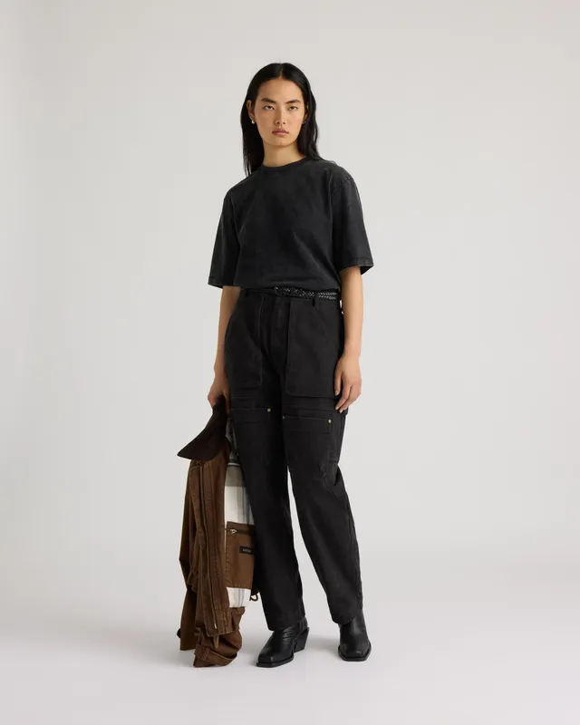 kanuk-kiamika-pantalon-cargo-en-serg-jambe-ballon-femme image 1