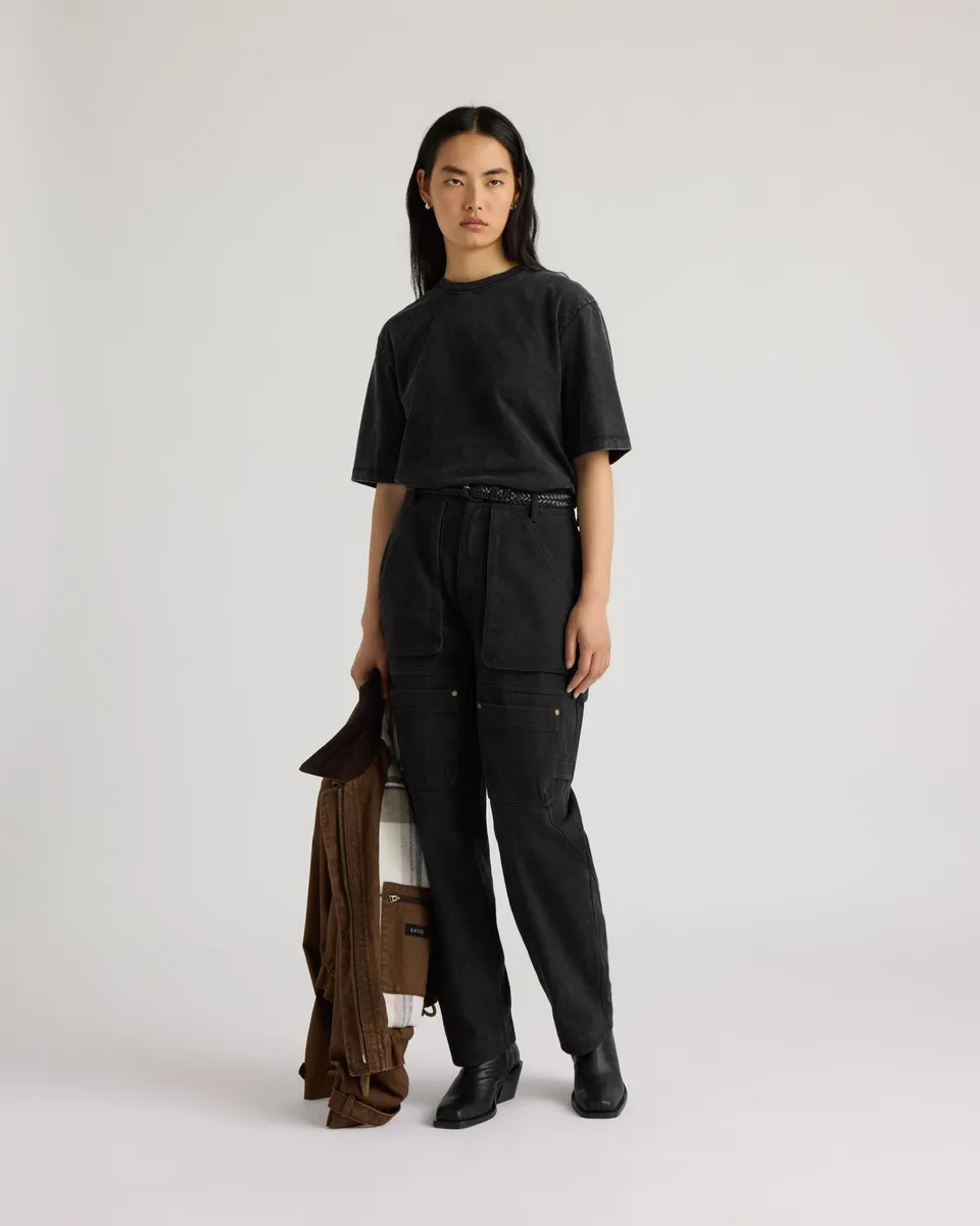 kanuk-kiamika-pantalon-cargo-en-serg-jambe-ballon-femme image 1