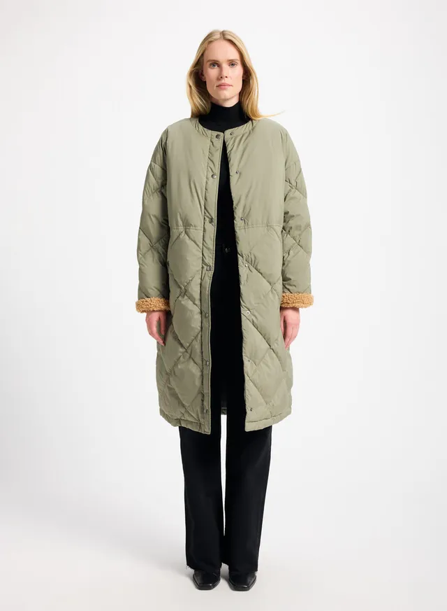 pyrenex-blossom-doudoune-longue-femme-khaki image 1