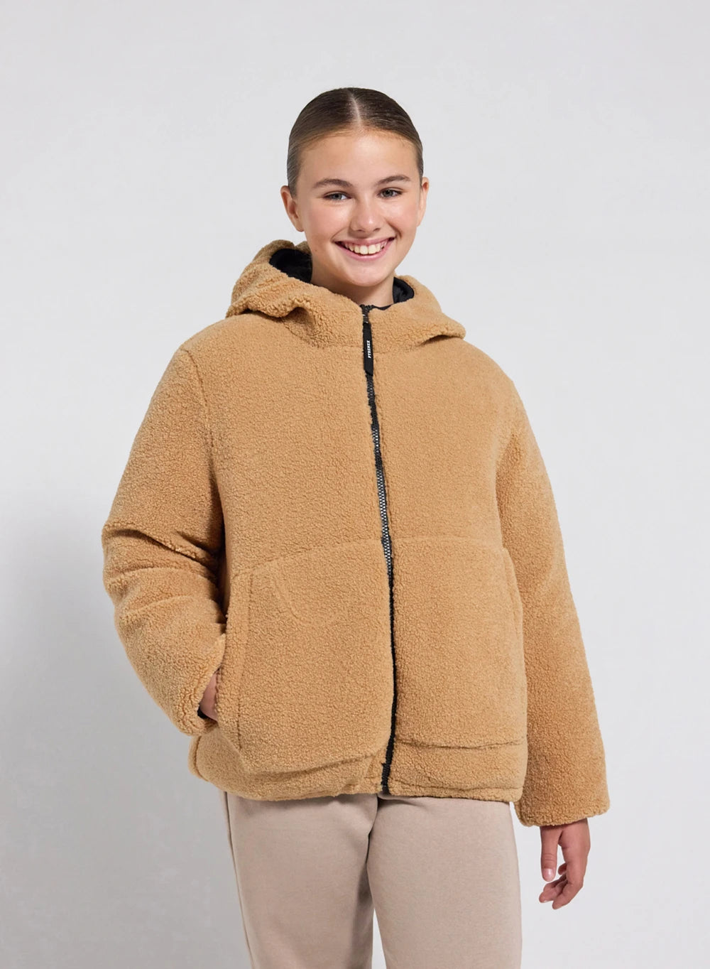 pyrenex-keylinn-noire-doudoune-r-versible-enfant-sherpa image 4