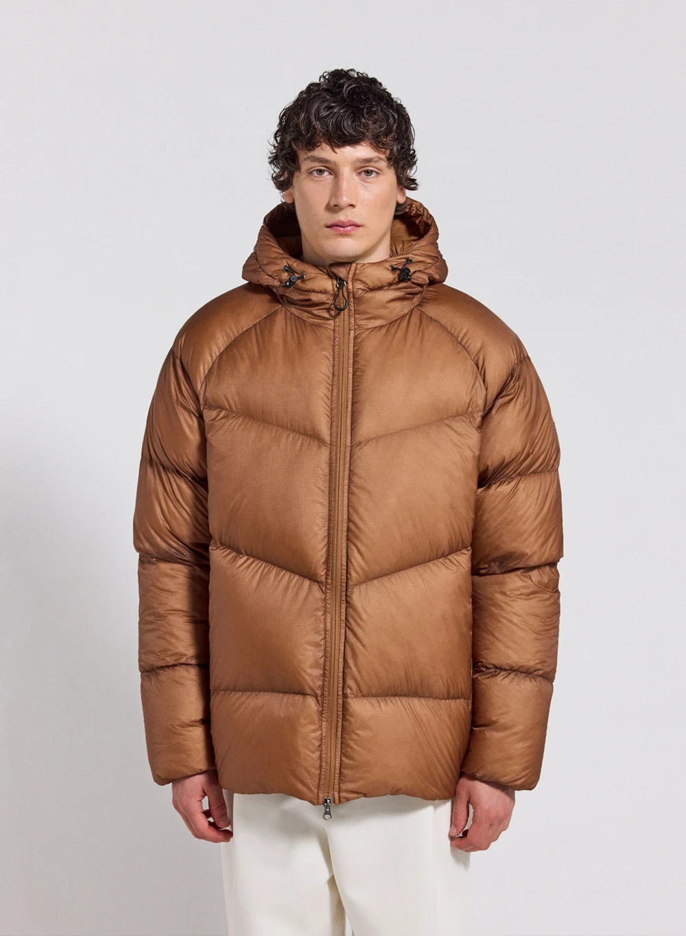 pyrenex-helium-doudoune-hiver-capuche-homme-marron-clair image 1