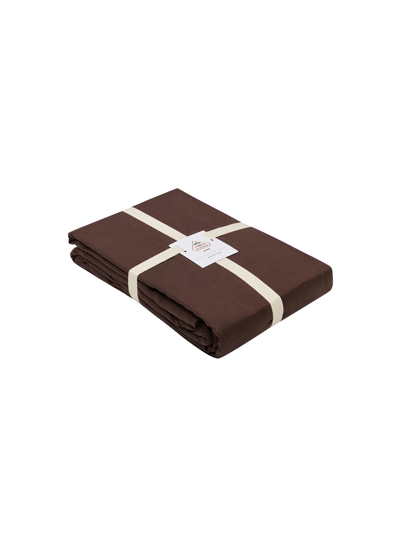 pyrenex-lily-housse-de-couette-unie-marron-coton-bio-et-tencel-lyocell image 2