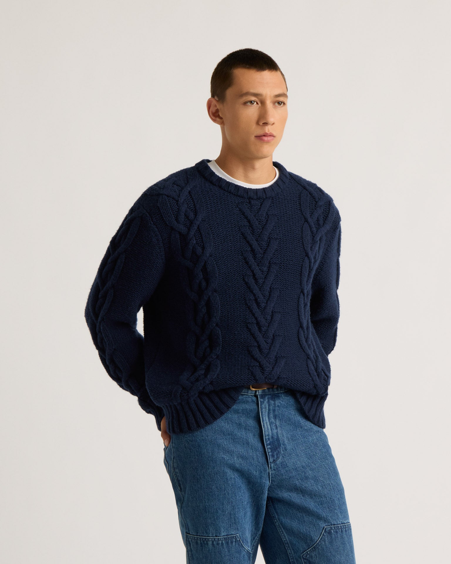kanuk-nedelec-chandail-tricot-torsad-col-rond-homme image 3