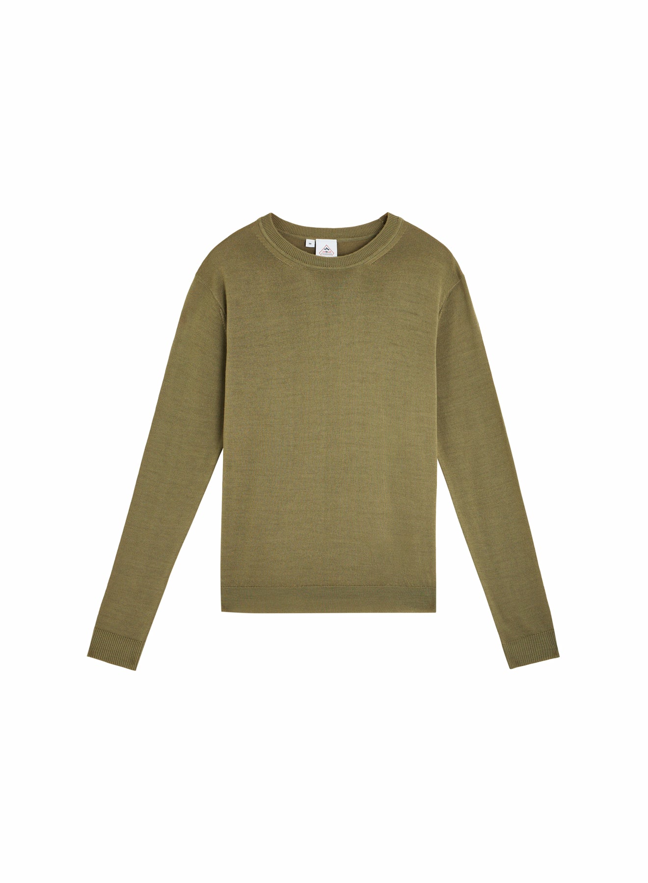 pyrenex-mysig-pull-fin-col-rond-laine-m-rinos-femme-kaki image 4