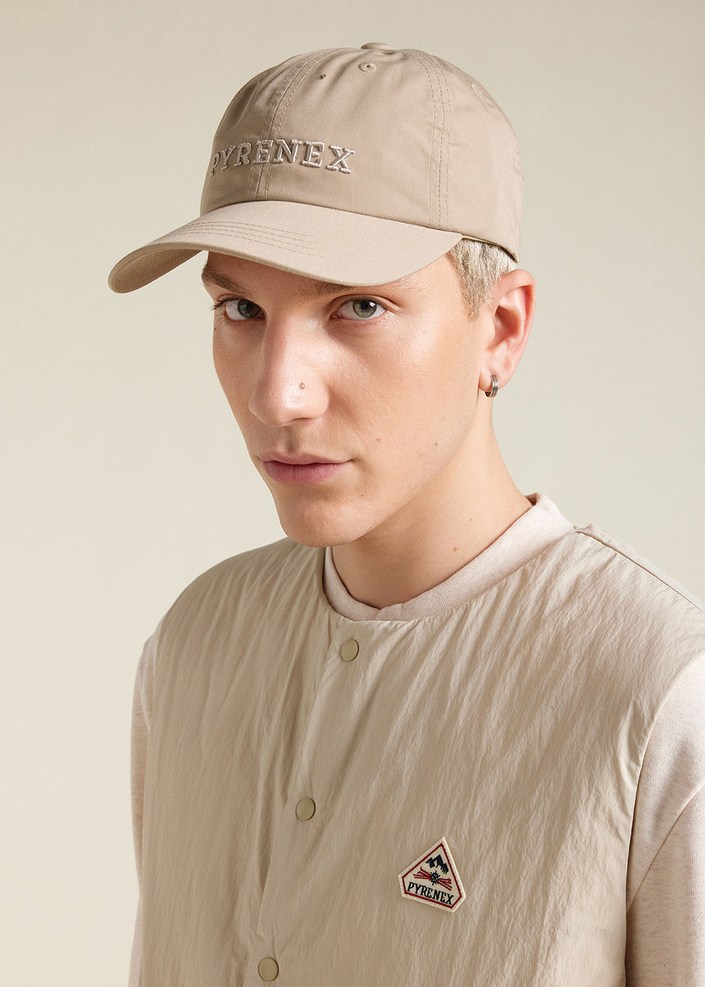 casquette-unisexe-pyrenex-frat-oyster-gray image 4