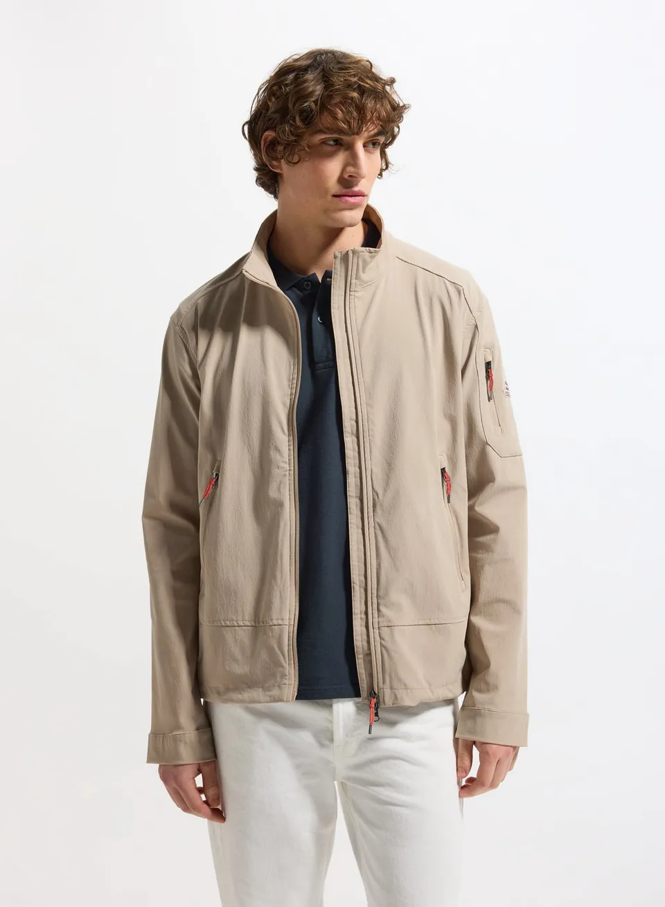 pyrenex-lane-veste-l-g-re-homme-beige-ultra-stretch-coupe-vent image 1