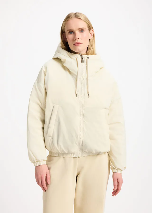 pyrenex-attitude-parka-courte-duvet-femme-ivoire image 1