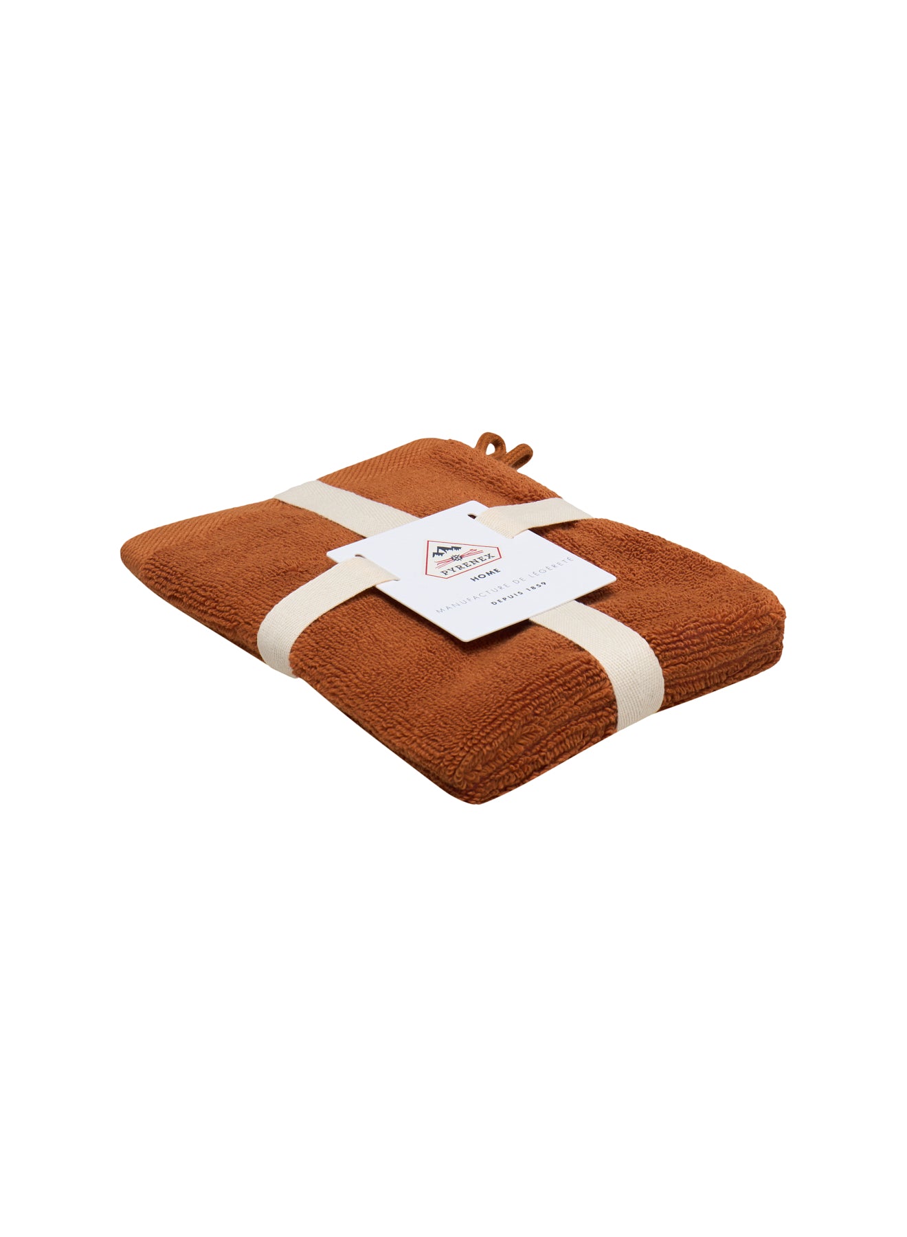pyrenex-hana-set-de-deux-gants-de-toilette-terracotta image 3