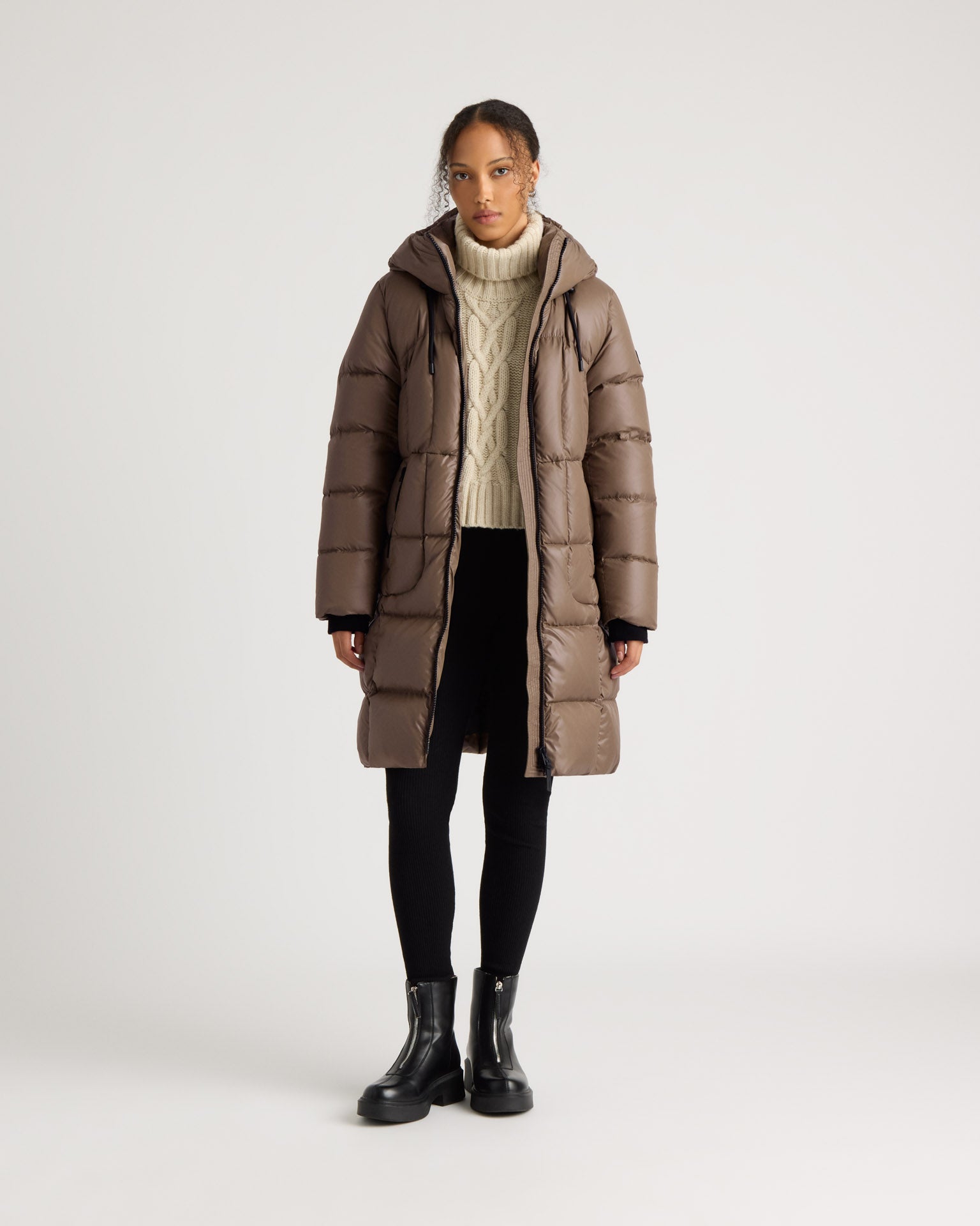 kanuk-notting-hill-brillant-manteau-long-matelass-femme-capuche image 1