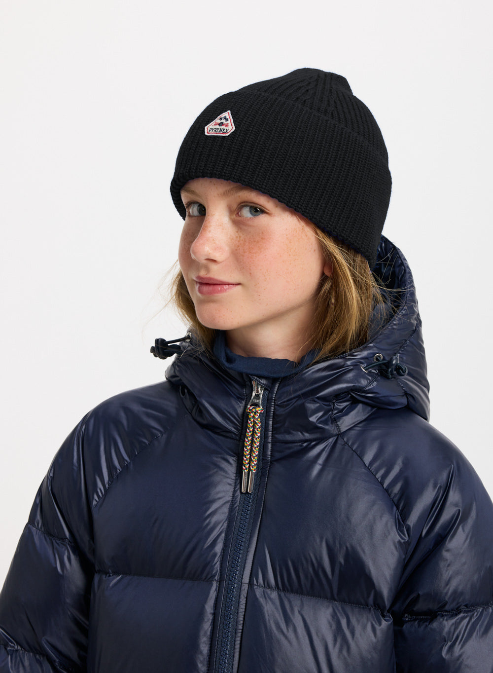 pyrenex-roki-bonnet-enfant-en-laine-noir-unisexe image 2