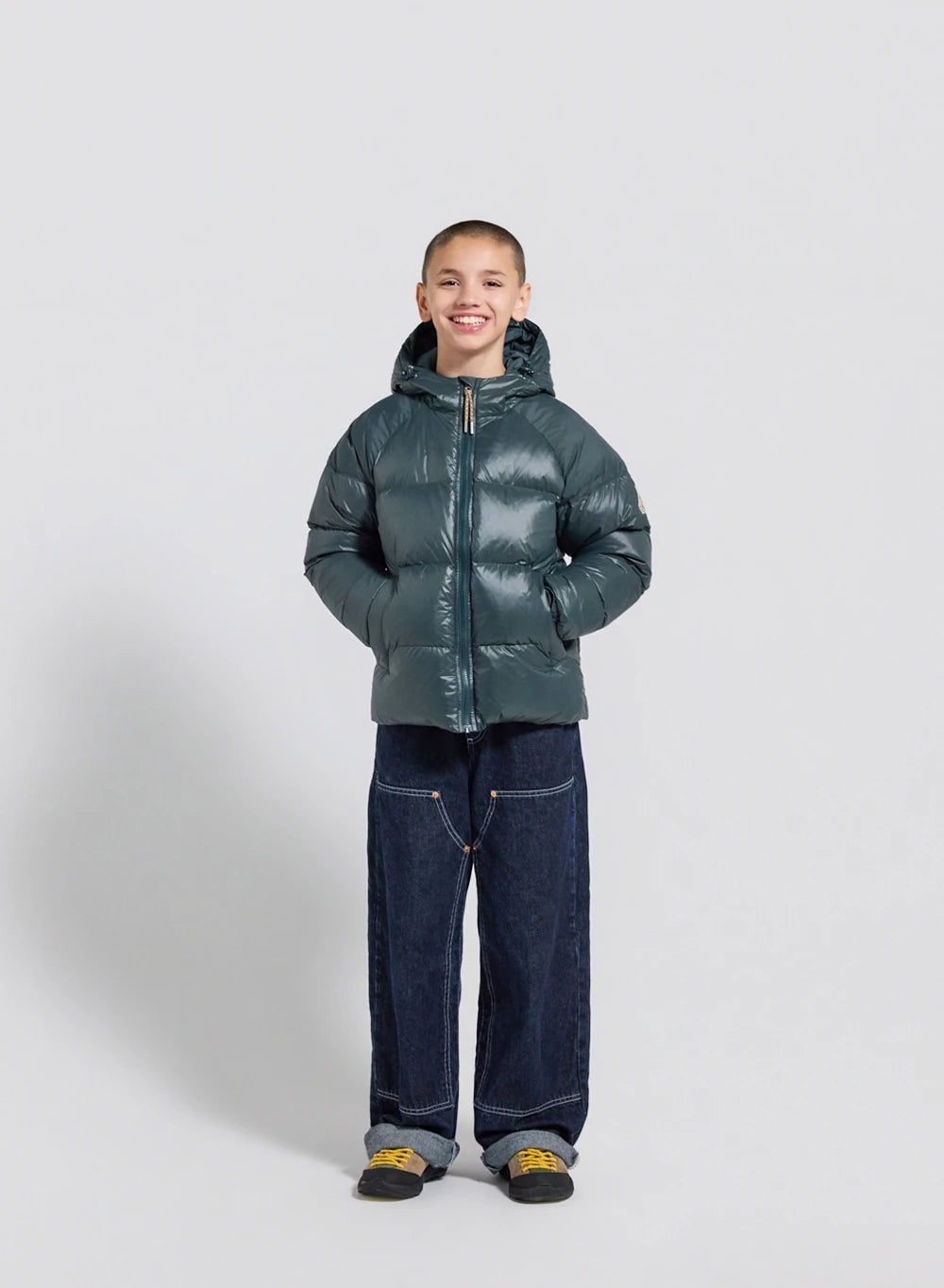 pyrenex-sten-doudoune-capuche-enfant-vert-fonc image 3