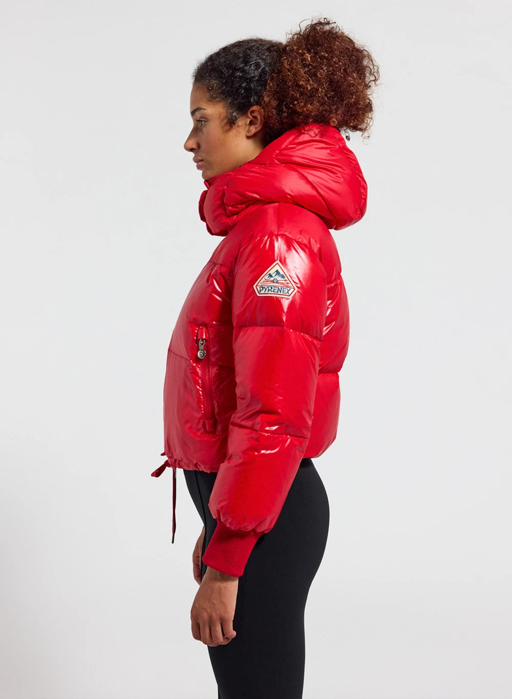 pyrenex-altic-doudoune-courte-capuche-femme-rouge image 3