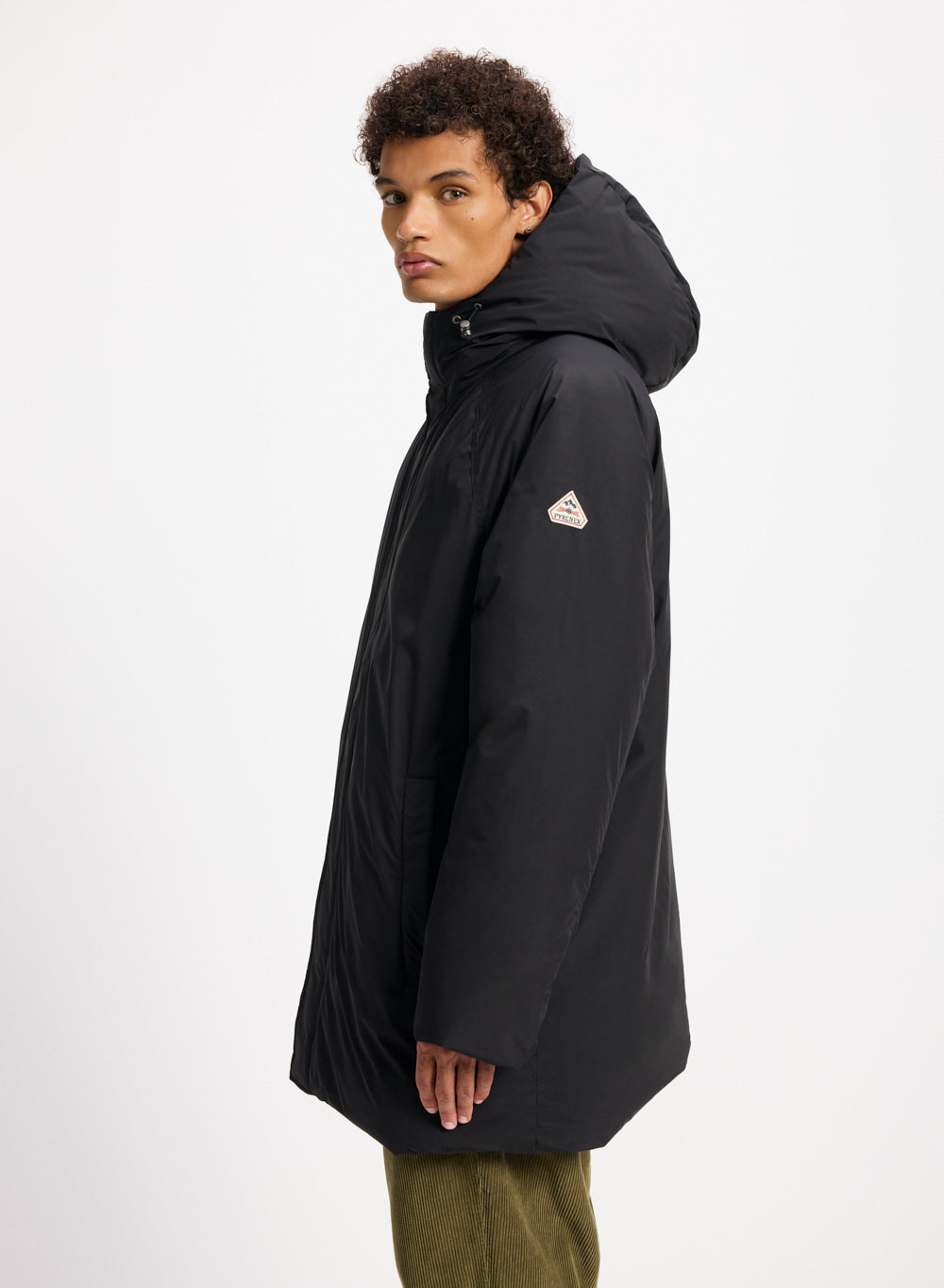 pyrenex-spark-parka-capuche-homme-duvet-naturel-noire image 3