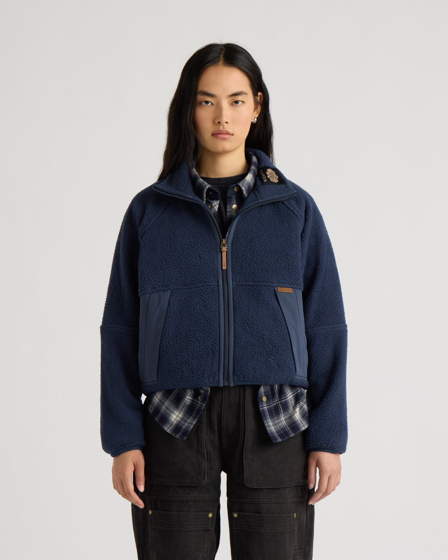 kanuk-b-cassine-chandail-en-molleton-sherpa-zipp image 1