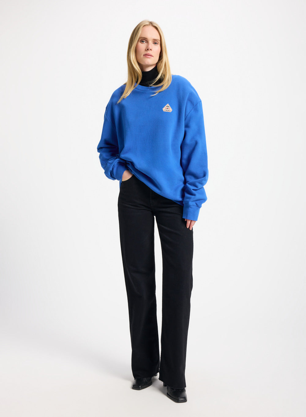 pyrenex-escou-sweatshirt-coton-bio-bleu-lectrique image 3