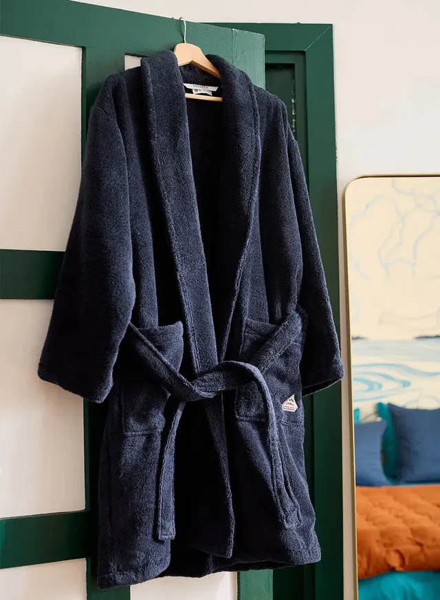 pyrenex-hana-peignoir-coton-ponge-bleu-fonc image 1