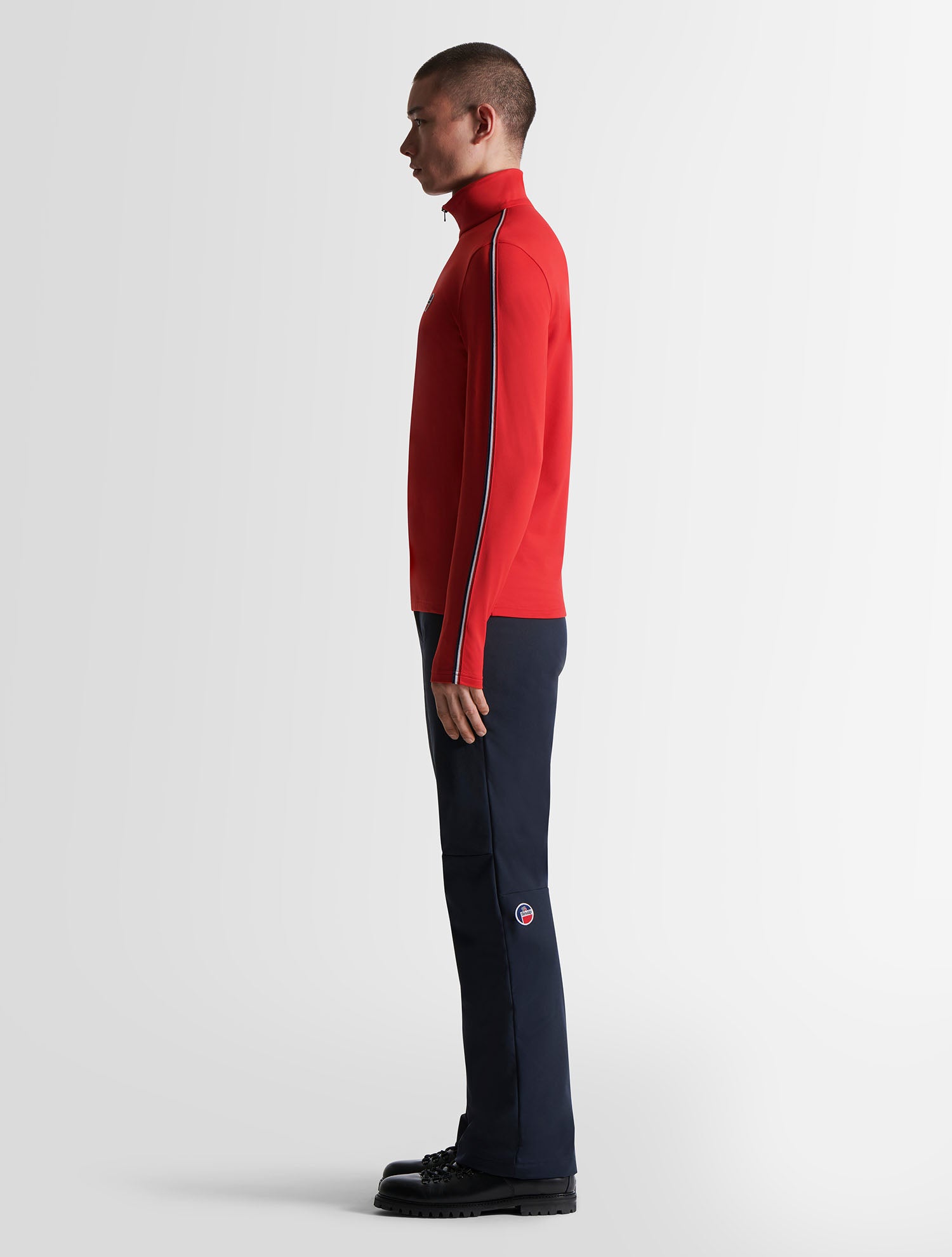 fusalp-mario-sous-pull-ski-homme-powerstretch-demi-zip image 2