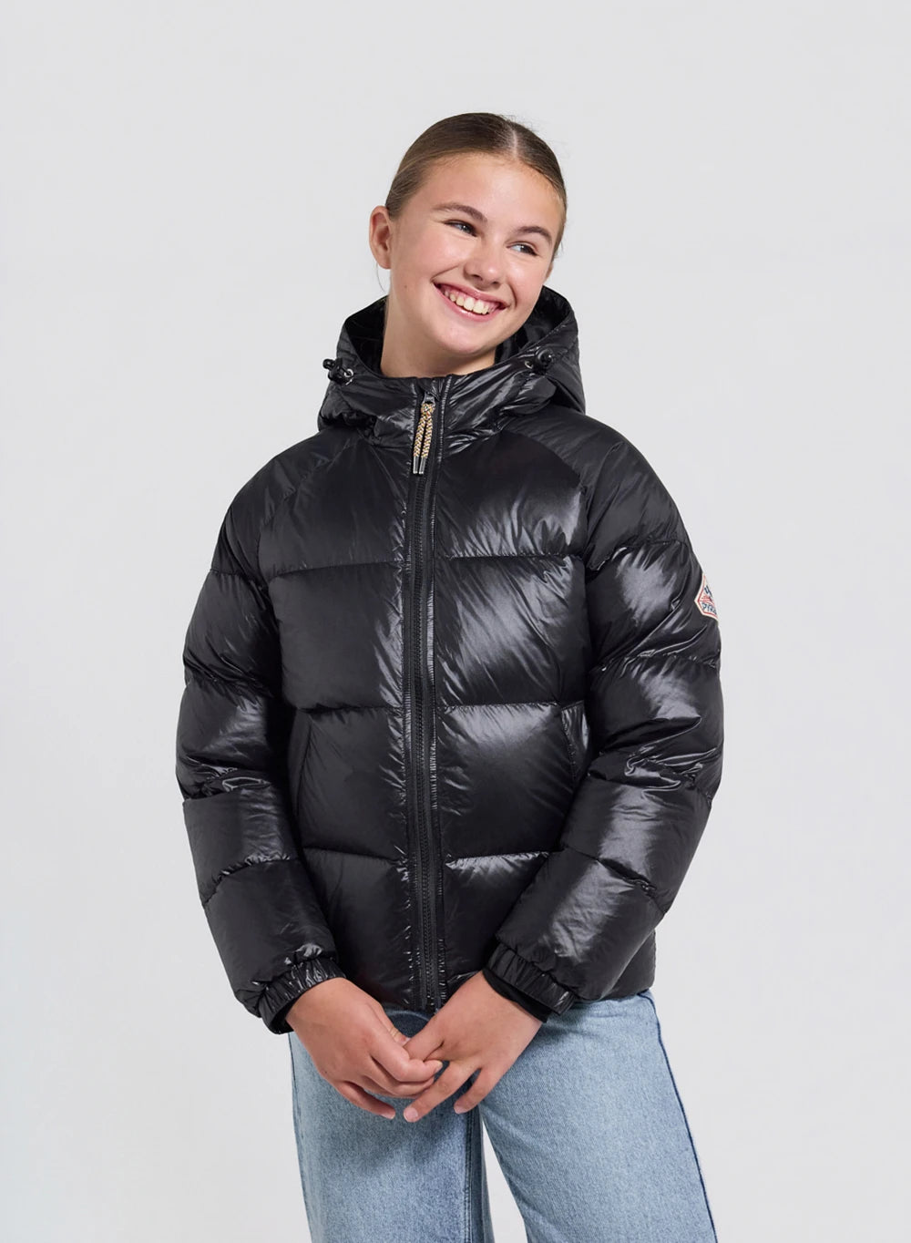 pyrenex-sten-doudoune-capuche-enfant-unisexe-noire-duvet-naturel image 2