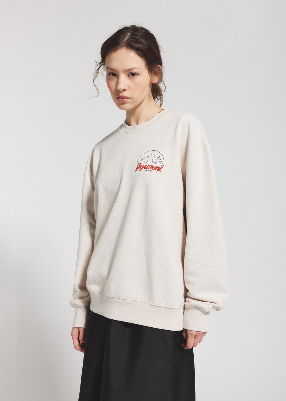 pyrenex-cliff-sweatshirt-unisexe-coton-bio-cr-me image 2