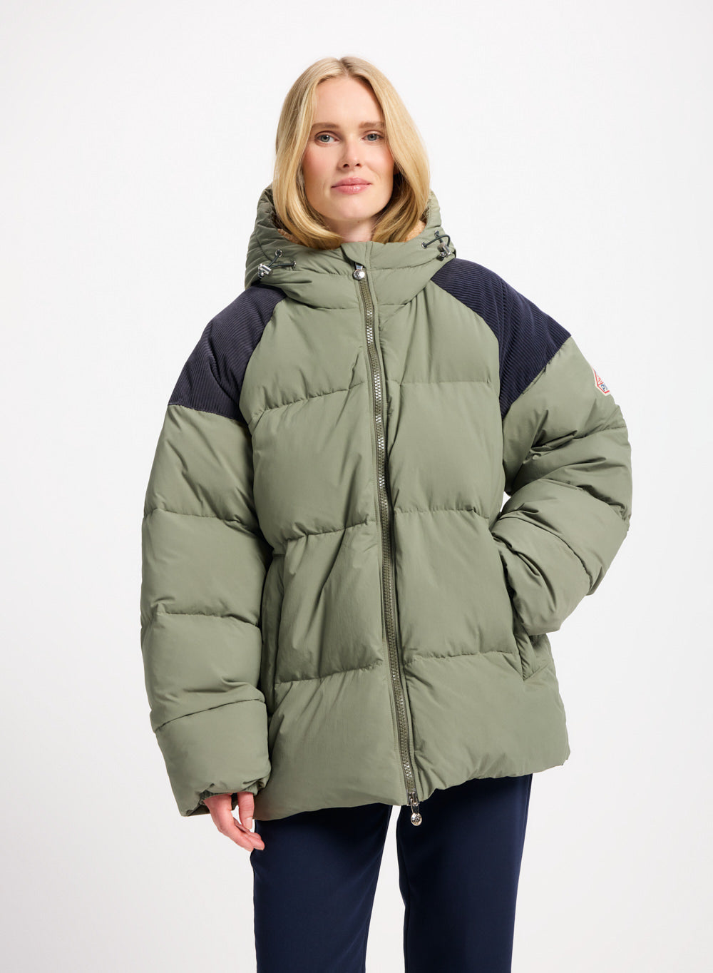 pyrenex-retro-sten-doudoune-unisexe-kaki-sherpa image 1