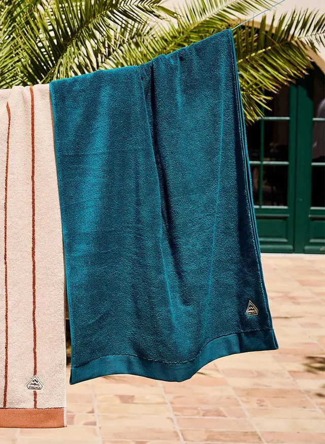 pyrenex-hana-maxi-drap-de-bain-bleu-paon image 1