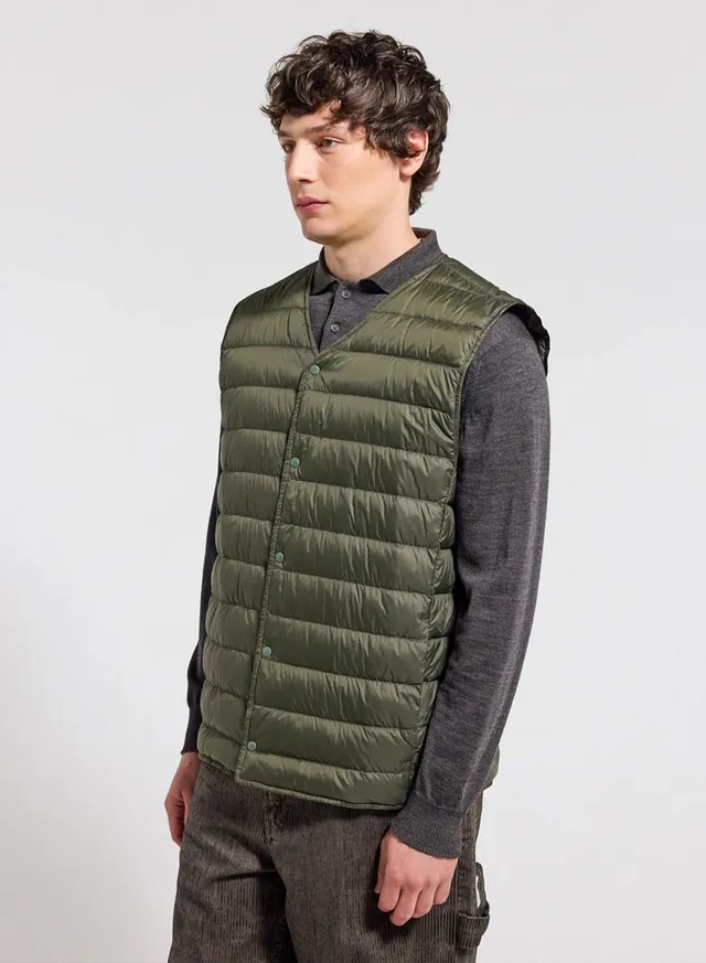 pyrenex-elgor-doudoune-sans-manches-homme-kaki-fonc image 1