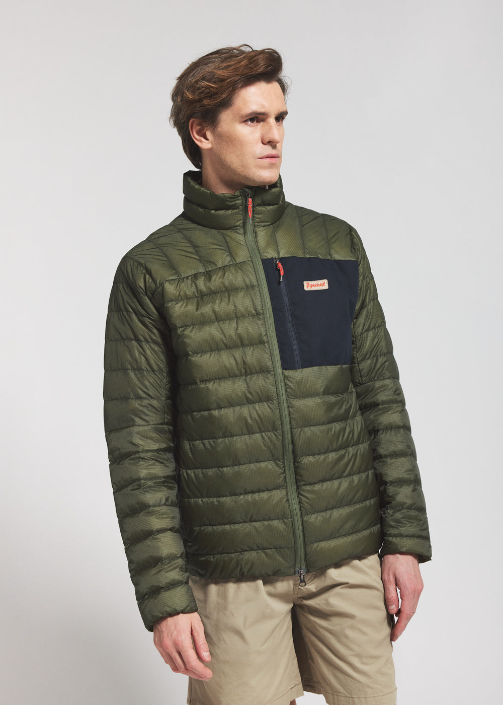 pyrenex-path-doudoune-l-g-re-unisexe-en-duvet-khaki image 7